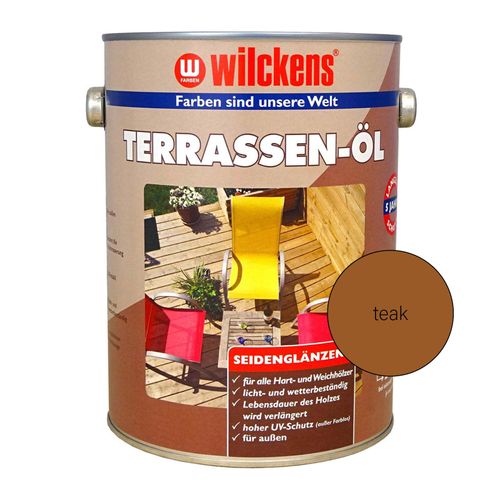Artikelbild Wilckens Terrassen-Öl 2,5 l Holzlasur Teak