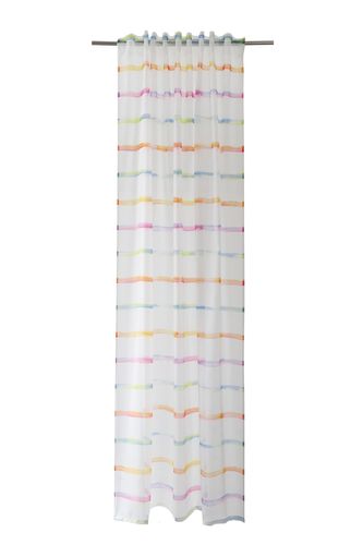 Schlaufenschal transparent 2,45 x 1,40 Gestreift bunt 5417-06