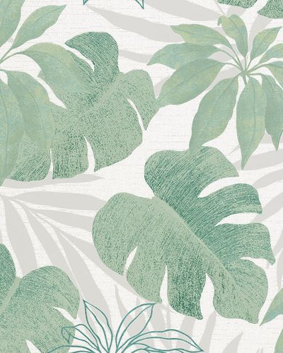Image Non-Woven Wallpaper Leaves metallic 31604