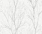 Non-Woven Wallpaper Branches grey silver metallic 37260-2 1