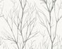 Non-Woven Wallpaper Branches white grey metallic 37260-4 1
