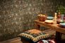 Wallpaper non-woven tiles vintage turquoise brown 37391-1 4
