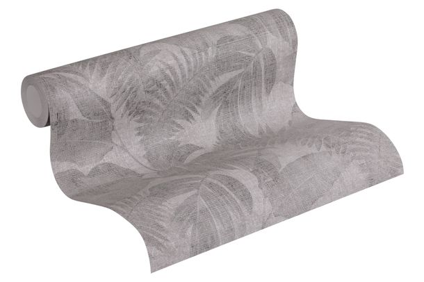Rollenbild Tapete Vlies New Walls floraler Dschungel grau schwarz 37396-1 | 373961 livingwalls