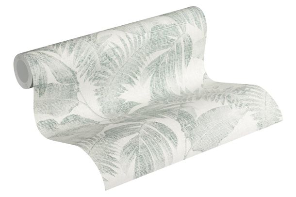Rollenbild Tapete Vlies New Walls floraler Dschungel creme grün 37396-4 | 373964 livingwalls