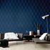 Wallpaper non-woven rhombuses forms blue black 37419-1 4