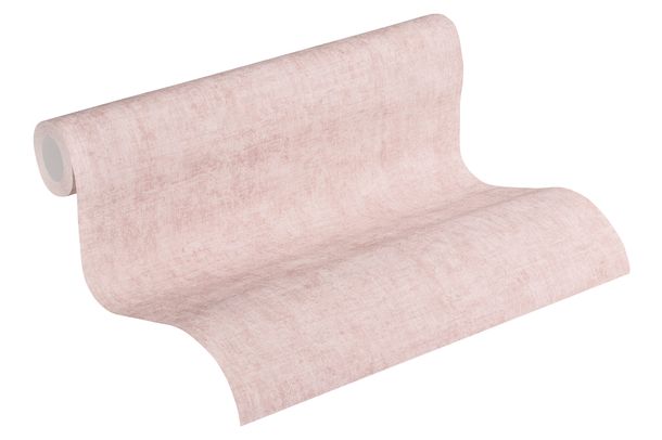 Wallpaper non-woven structured plain pink 37423-2