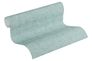 Wallpaper non-woven structured plain turquoise 1
