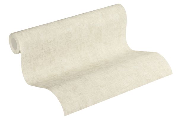 Rollenbild Tapete Vlies New Walls Struktur Einfarbig creme beige weiß 37423-4 | 374234 livingwalls
