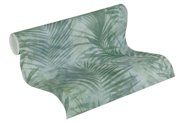 Tapetenrolle Vlies "Neue Bude" Farn grau-grün 37411-1 | 374111 von livingwalls