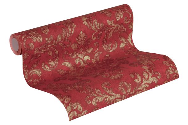 Non-woven Wallpaper 37413-1 baroque-design red brown 