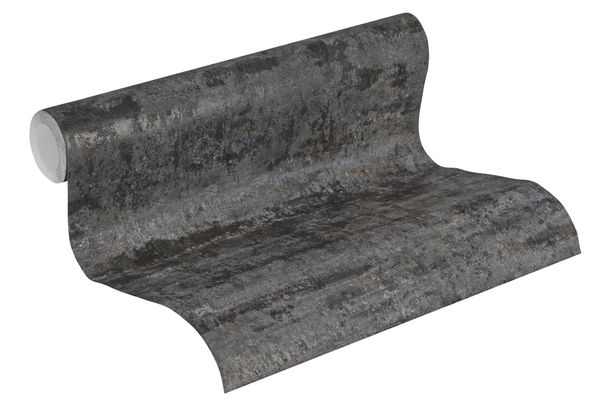 Tapetenrolle Vlies "Neue Bude" Mauer Vintage schwarz grau 37415-4 | 374154 von livingwalls