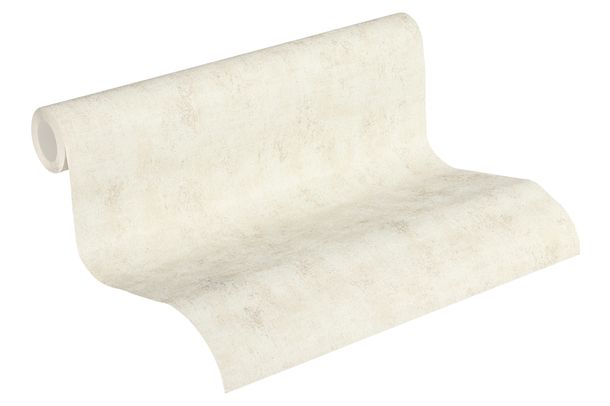 Non-woven Wallpaper 37416-1 structured plain beige 