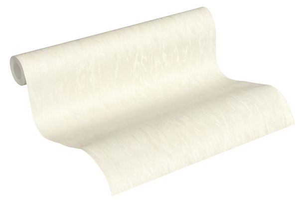 Tapetenrolle aus Vlies Romantico Einfarbig Struktur creme 3724-06