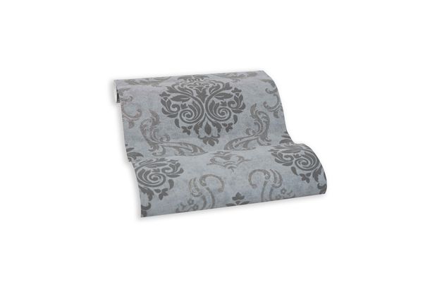 Wallpaper self-adhesive grey black ornaments 368241