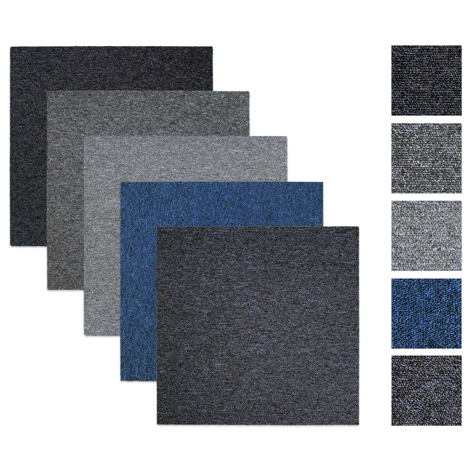 Objekt Teppichfliesen 50x50 cm Rocket schwer entflammbar Gewerbe Teppich (24,72€