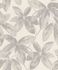 Tapete-Vlies-Vintage-Blaetter-creme-grau-Glanz-298658-63203998 1