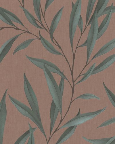 Tapete-Vlies-Floral-Blaetter-rotbraun-gruen-Marburg-32205-63204223_2