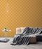 Wallpaper non-woven yellow braided optics 37477-5|374775 3