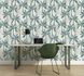 Non-Woven Wallpaper Leaves Palms white green 37530-1 3