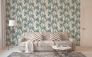 Non-Woven Wallpaper Leaves Palms white green 37530-1 4