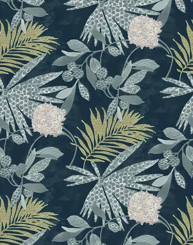 Non-woven wallpaper SCHÖNER Wohnen gray pink botany