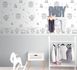 Self -adhesive kids braid bear hare white gray 102403 2