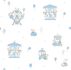 Child wallpaper paper bear hare white blue beige 102201 1