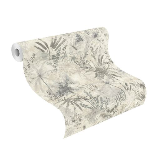 Tapete-Vlies-543018-Floral-creme-grau-63205210_1