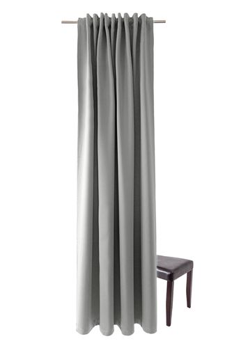 Homing Loop Curtain Plain light grey opaque