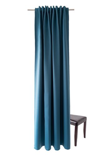 Homing Loop Curtain Plain petrol opaque 5439-22