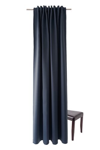 Homing Loop Curtain Plain blue opaque 5439-46