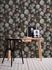 Wallpaper non-woven flowers black white green 37650-5 6
