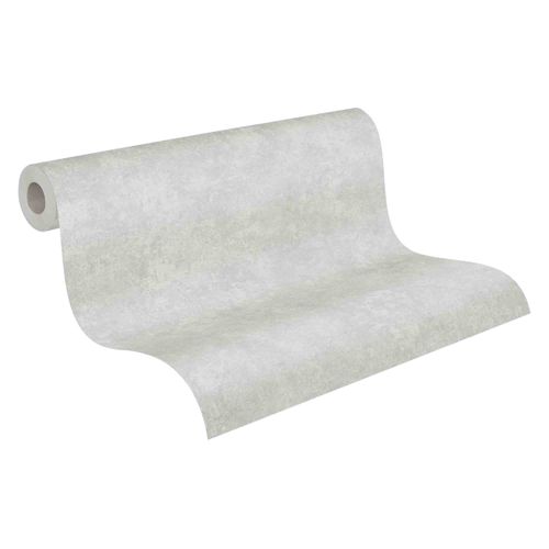 Wallpaper non-woven plaincoloured silver-grey 37654-3