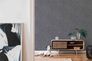 Wallpaper non-woven plaincoloured dark grey 37655-6 2