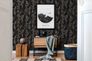 Wallpaper non-woven 37526-1 floral black grey brown 5