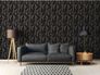 Wallpaper non-woven 37526-1 floral black grey brown 6