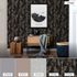 Wallpaper non-woven 37526-1 floral black grey brown 7