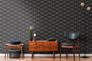 Wallpaper non-woven 37528-1 ornaments black white 5