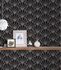Wallpaper non-woven 37528-1 ornaments black white 6