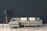 Wallpaper non-woven 37528-2 ornaments black blue white 7