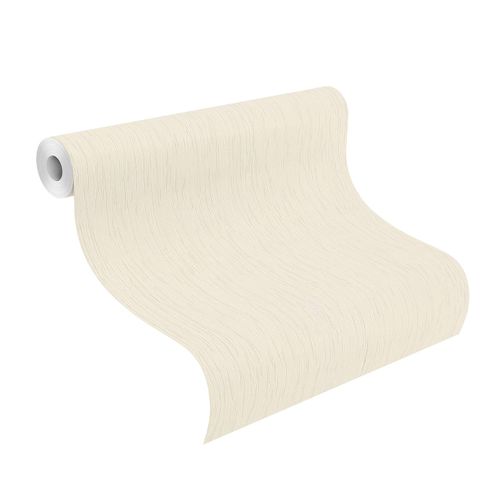 Non-Woven Wallpaper Plain Strokes white 539233