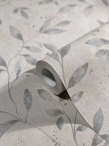 Tapete-Vlies-Floral-Blaetter-Metallic-greige-gold-32633-63206229