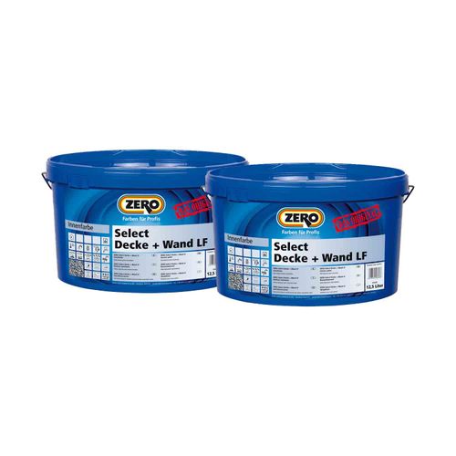 ZERO Select Decke+Wand LF 12,5 l Innenfarbe