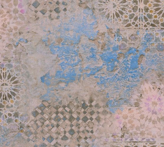 Tapete-Vlies-Spanische-Fliesen-beige-blau-braun-37858-1-63206680_5