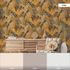 Non-Woven Wallpaper Leaves Floral yellow brown 37860-1 5