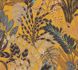 Non-Woven Wallpaper Leaves Floral yellow brown 37860-1 1