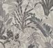 Non-Woven Wallpaper Leaves Floral grey white 37860-4 1