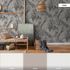 Non-Woven Wallpaper Leaves Floral grey white 37860-4 6