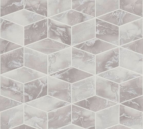 Tapete-Vlies-3D-Quadrate-grau-silber-Metallic-37863-1-63206700_5