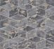 Non-Woven Wallpaper 3D Squares grey Metallic 37863-3 1